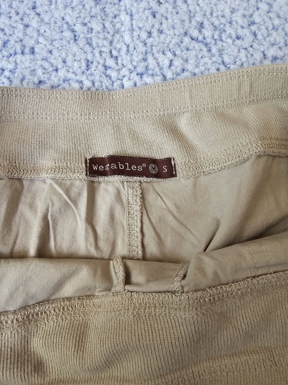 Light Tan Khaki Cargo Joggers - Picture 7 of 9
